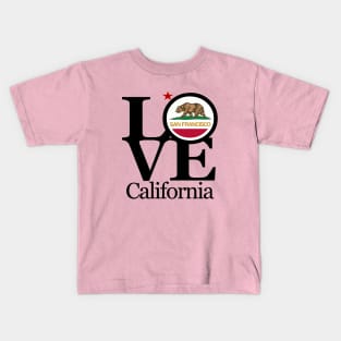 LOVE San Francisco Typography Art Kids T-Shirt